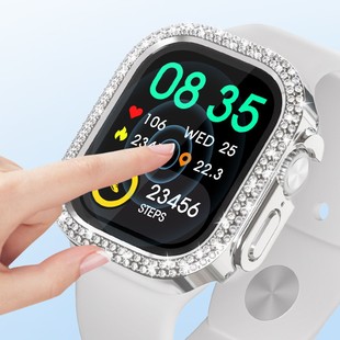 Manufacturers for new Apple Ultra2 protective case iwatch49mm double-row drill PC tempered one-piece case