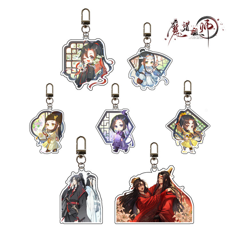 Magic and Demonic Cult Master Series Chinese Comic No Forgetting Series Jiang Wanyin Q-Version Character Transparent Acrylic Keychain