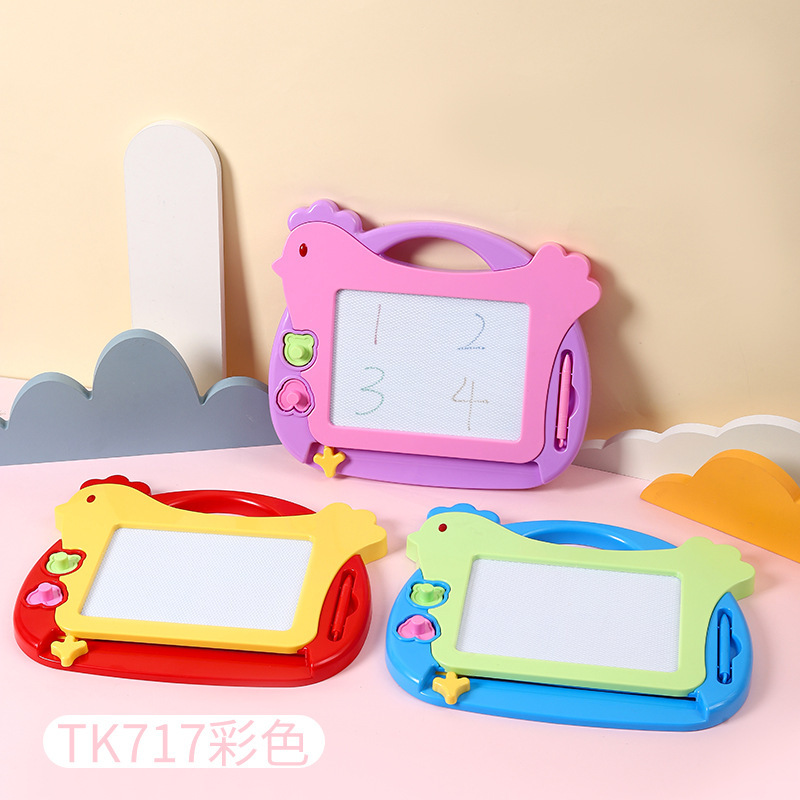 Jingjing tablero de dibujo para niños tablero de escritura magnético color de dibujos animados niños de 1-3 años de edad juguete bebé tablero de graffiti