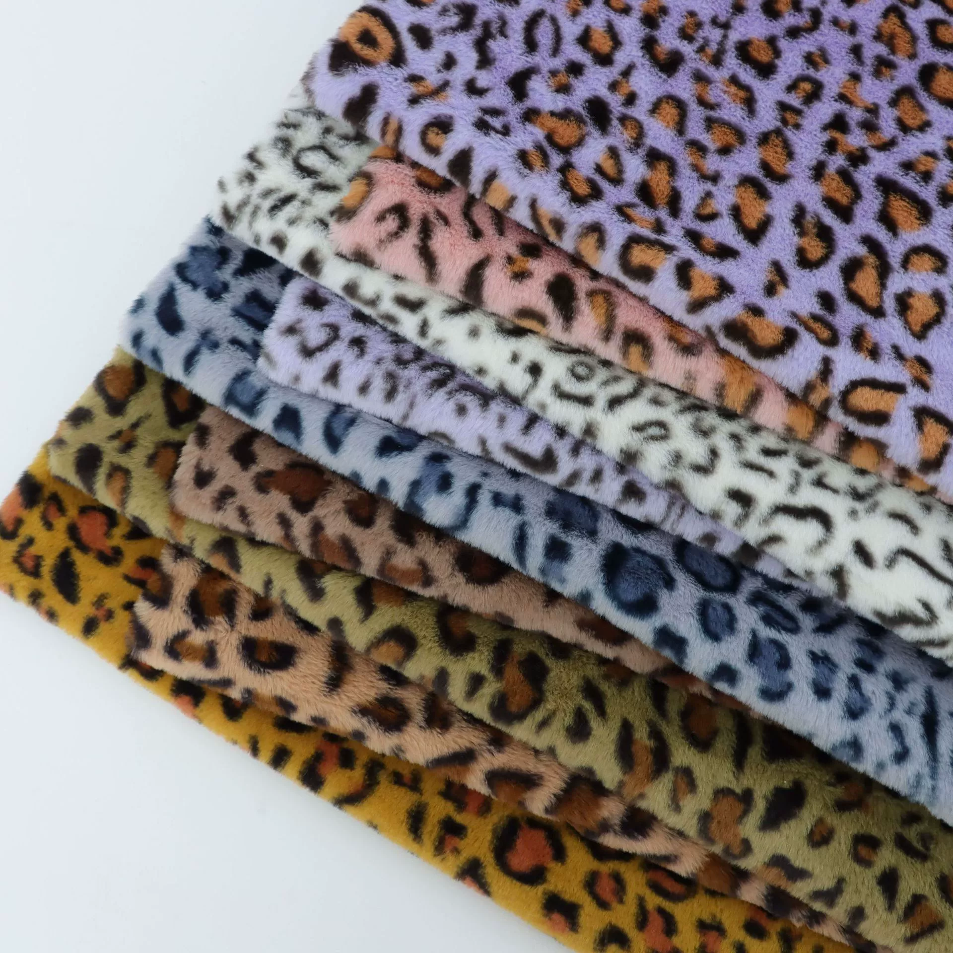 Готовый кролик, бархатный принт с леопардовым принтом, корейский стиль, осенне-зимняя одежда, домашний текстиль, сумка для игрушек, плюшевая ткань, пижамная ткань