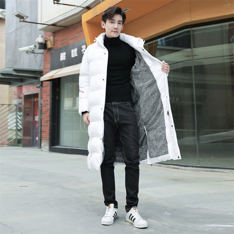 Invierno pareja larga sobre la rodilla algodón grueso chaqueta deportiva con capuzas padres e hijos ropa de algodón de lana ropa de entrenamiento de compra grupal