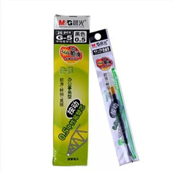 Stationery Pen Refills G-5 Refills K35 Gel Pen Refills Retractable Pen Refills 0.5mm Learning and Office Supplies Signature Pen Refills