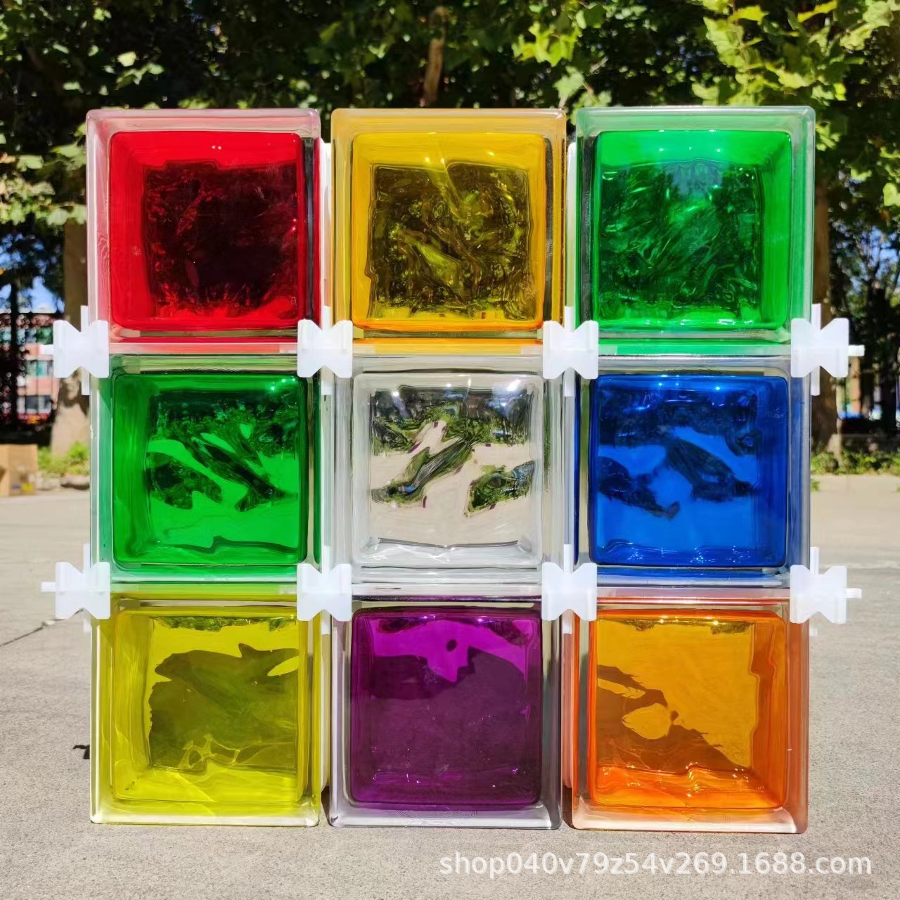 Ladrillo de vidrio, ladrillo de cristal, pared de partición, pantalla de ladrillo translúcido ultra blanco, pared de vidrio hueco sólido de color transparente para baño