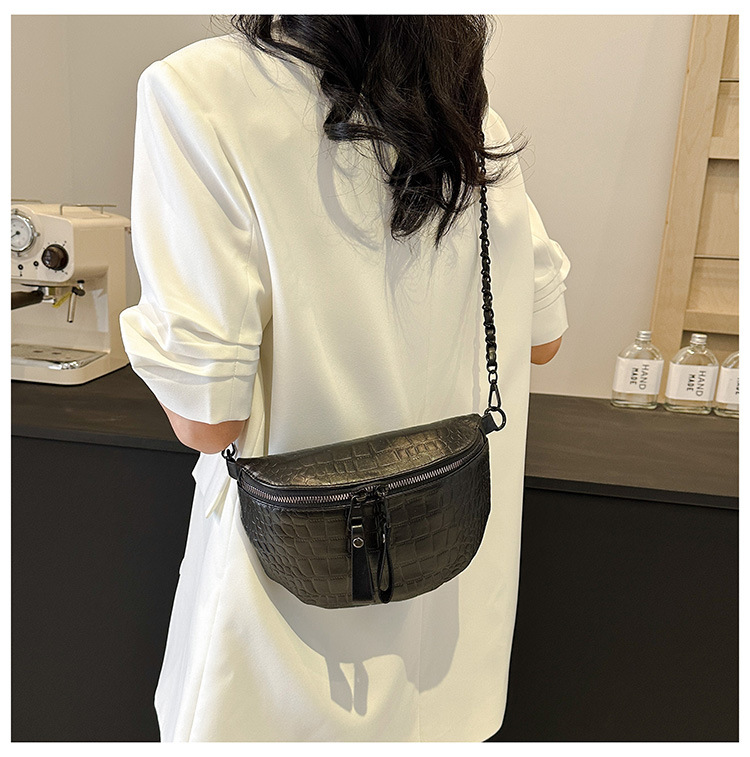 Super Hot Chest 2024 Nuova Moda Coreana Stile Occidentale Catena Donna Vita Larga Cinghia Monospalla Tracolla_voghion.com