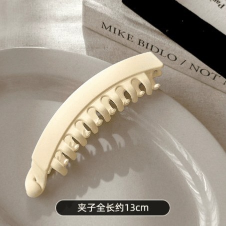 韩系哑光磨砂竖式发卡头发夹子小号香蕉夹发量少竖夹马尾发夹头饰|undefined