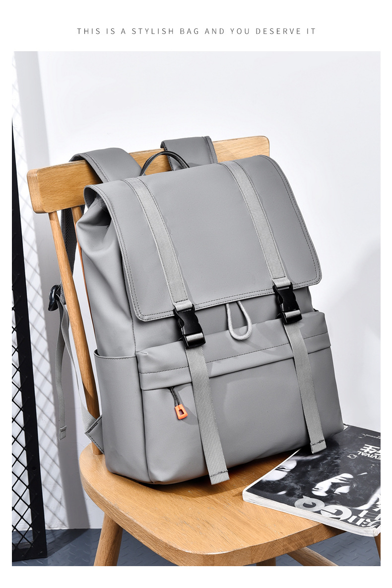 Solid Color Daily School Backpack Functional Backpack display picture 9