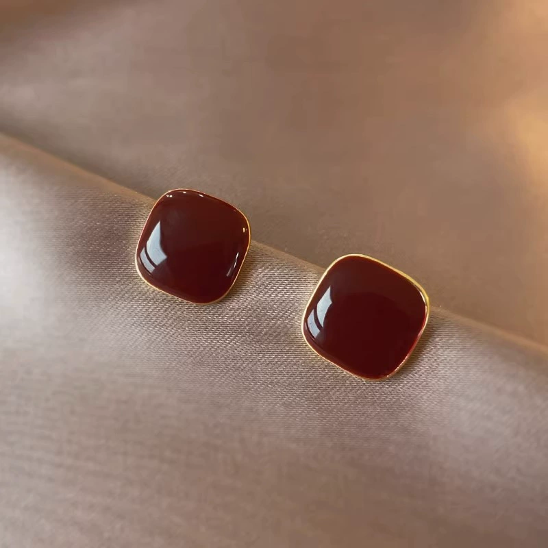 Серебро 925 серьги с жемчужиной, в корейском стиле, простой элегантный дизайн, 8 мм