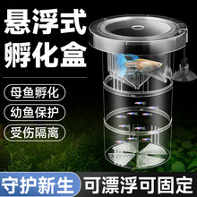 鱼缸孔雀鱼孵化器繁殖盒亚克力隔离盒热带鱼孵化产卵器鱼苗隔离盒