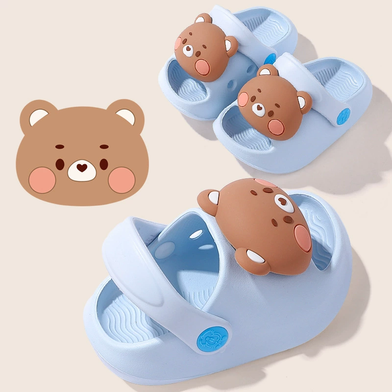 Детские тапочки, мультяшные милые сандалии для раннего возраста, 1-5 лет