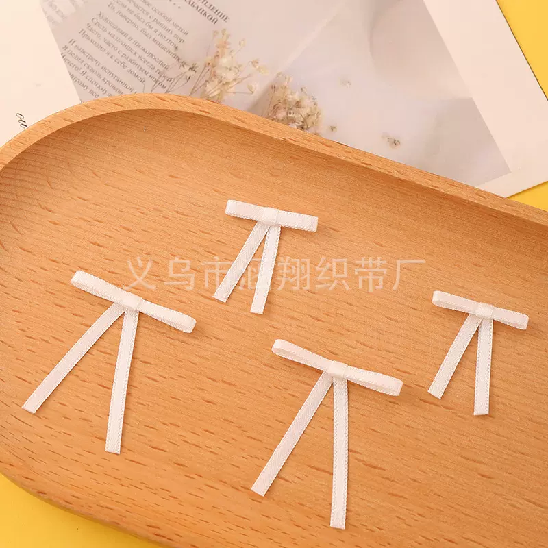 现货长尾丁字蝴蝶结半成品发饰配件圣诞树装扮手工diy飘带蝴蝶结