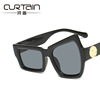 Sunglasses, glasses hip-hop style solar-powered, European style, 2022 collection