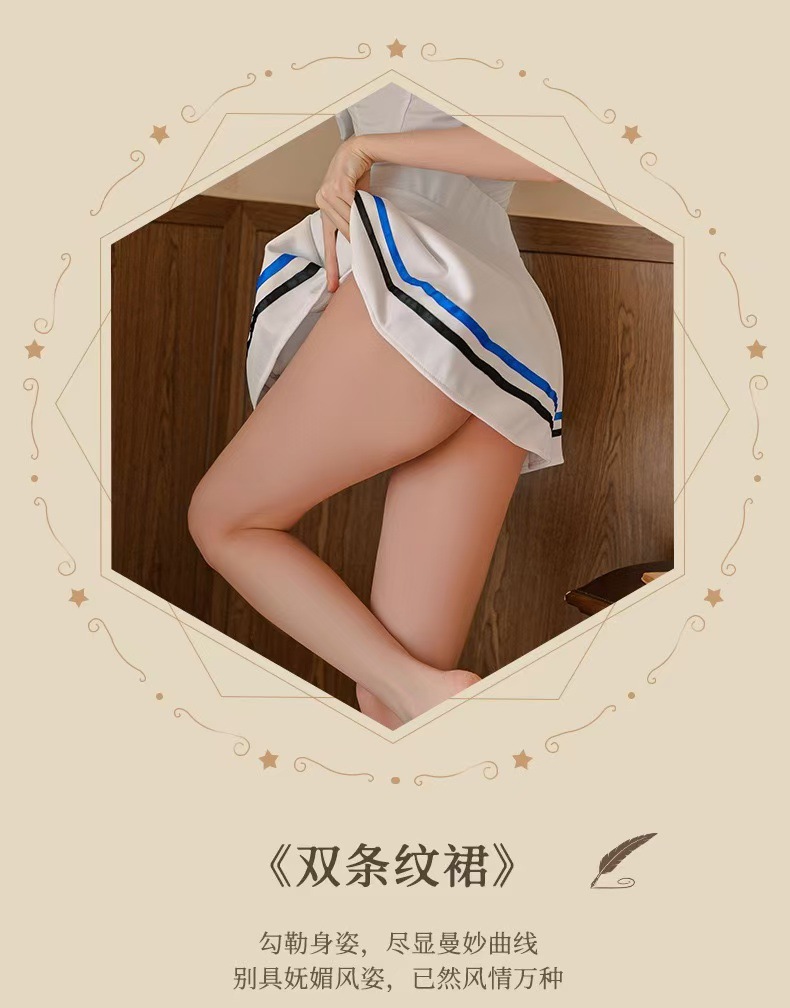 Japanese-Style Maid Student Uniform Costume Set, Cute Cosplay Outfit, Polyester, One Size — detail image 7