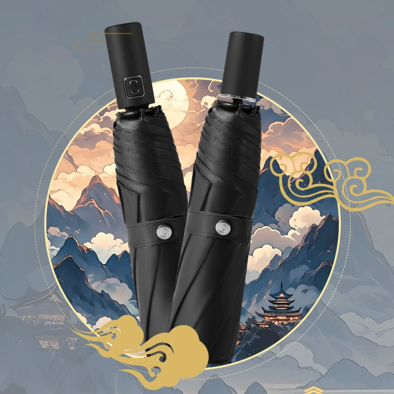 初昂 Automatic durable umbrella for students, sun protection, UV protection