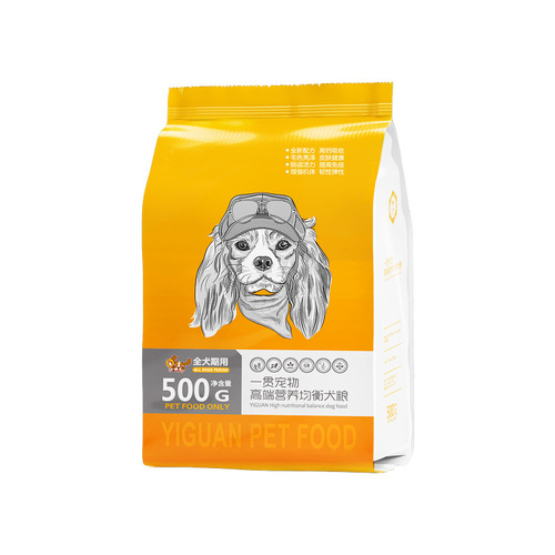 Consistent grain-free golden retriever, terrier, and Labrador puppy food for adult and puppy dogs, 500g, direct factory sales, dropshipping one piece.