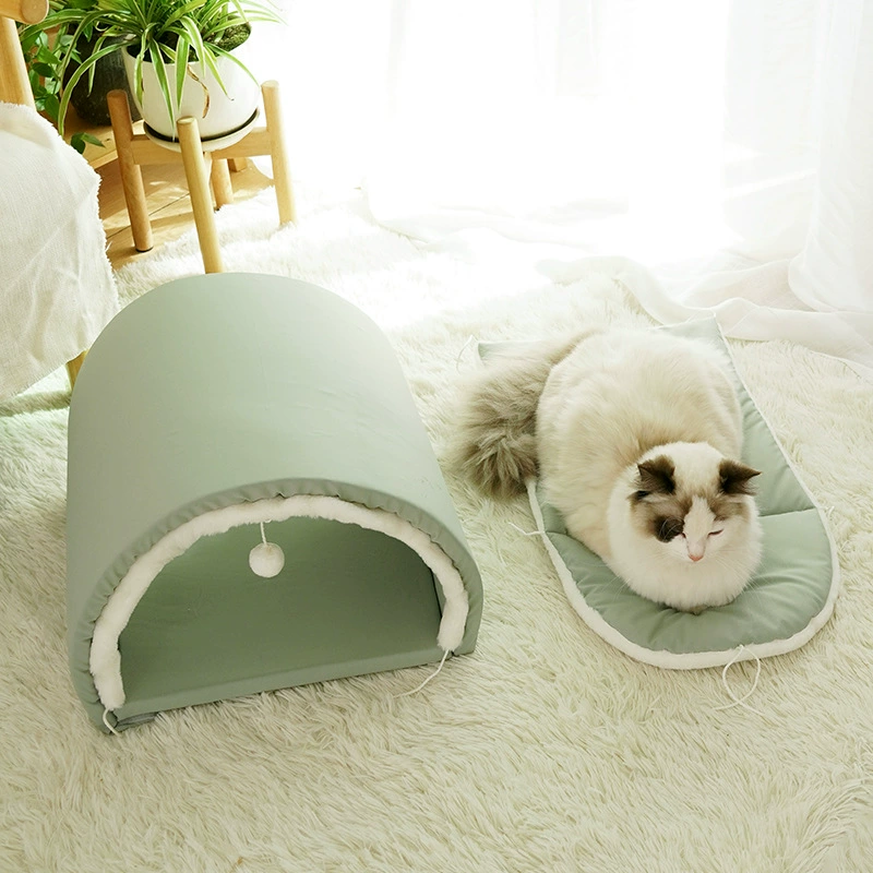 Летний универсальный коврик для ленивого сна, татами, тоннель для питомца, домик с съемными перекладинами, гнездо с переменными каналами