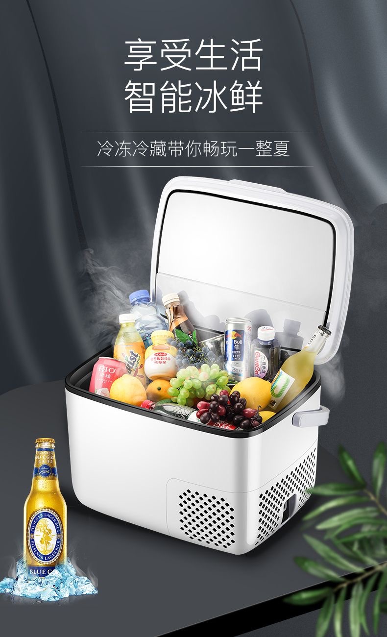 Cross-Border Car Refrigerator Compressor Car Refrigerator Large Capacity Household Small Freezer Supports Drop Shipping Freezer Refrigerator
