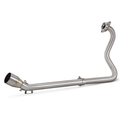 Suitable for motorcycle locomotive exhaust YAMAHA FZ250 large displacement straight out tail section exhaust pipe modification (Motorcycle exhaust pipe) - fz250-front-section