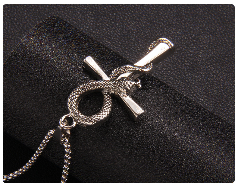 Daily Occasion Fashion Snake Stainless Steel Plating Pendant Necklace 1 Piece