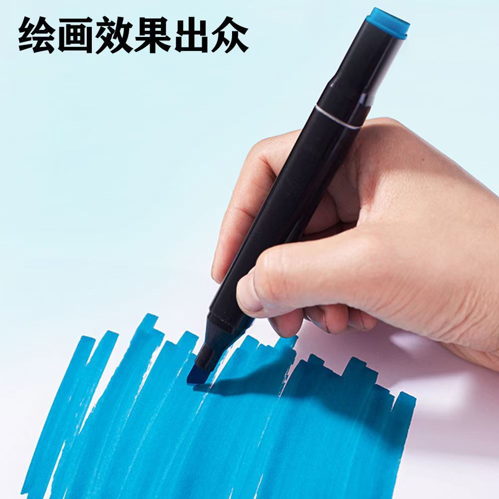 Bolsa de marcador de dos cabezas para estudiantes de arte especial para diseño de animación infantil pintado a mano graffiti lápiz de marcado de aceite