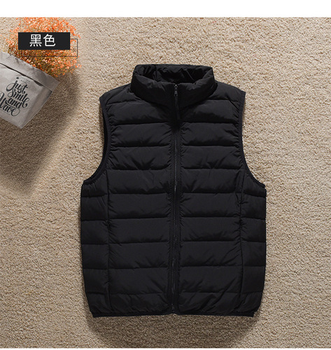 Seamless lightweight down jacket vest for women new style short waistcoat lightweight vest inner bold large size coat trendy