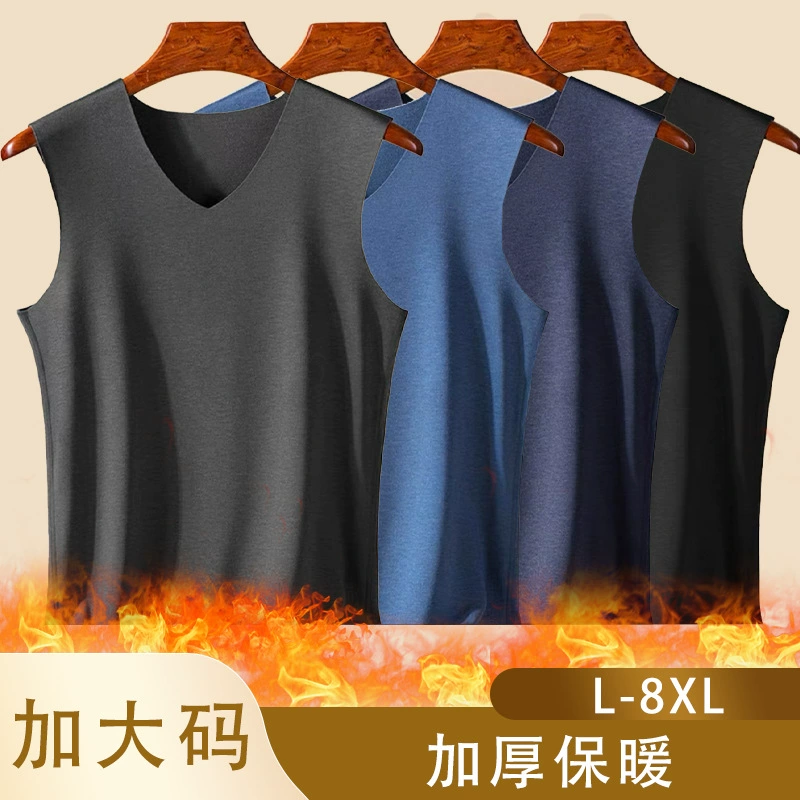 Demi-season warm vest, for middle age, plus size, oversize