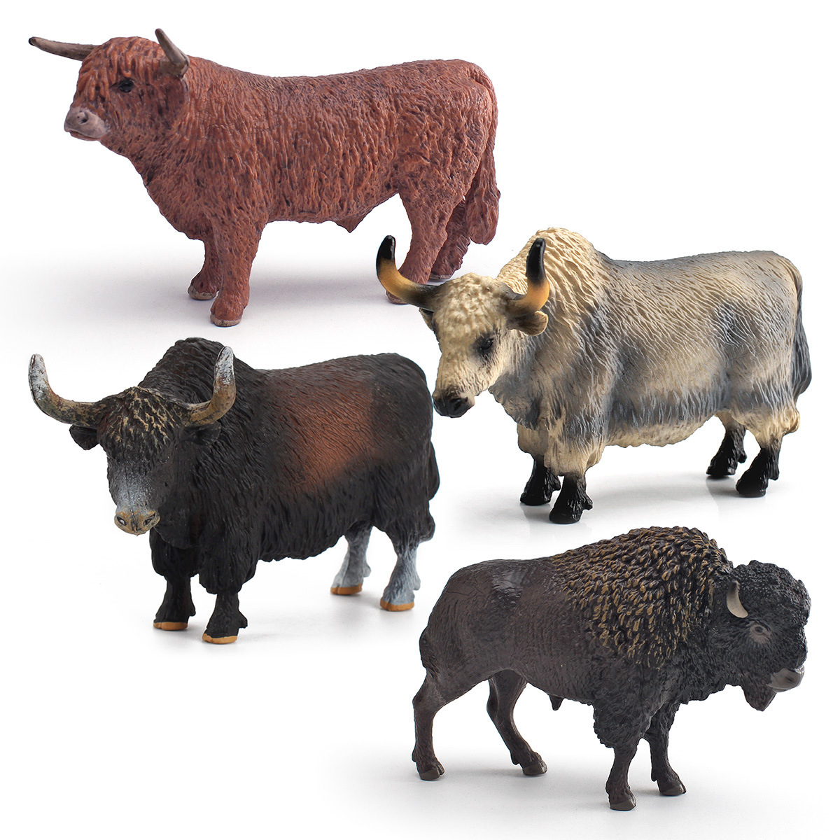 Transfronteriza Amazon simulación animal salvaje Yak modelo Cognición de los niños Tíbet ganado estático juguete decoración sólida