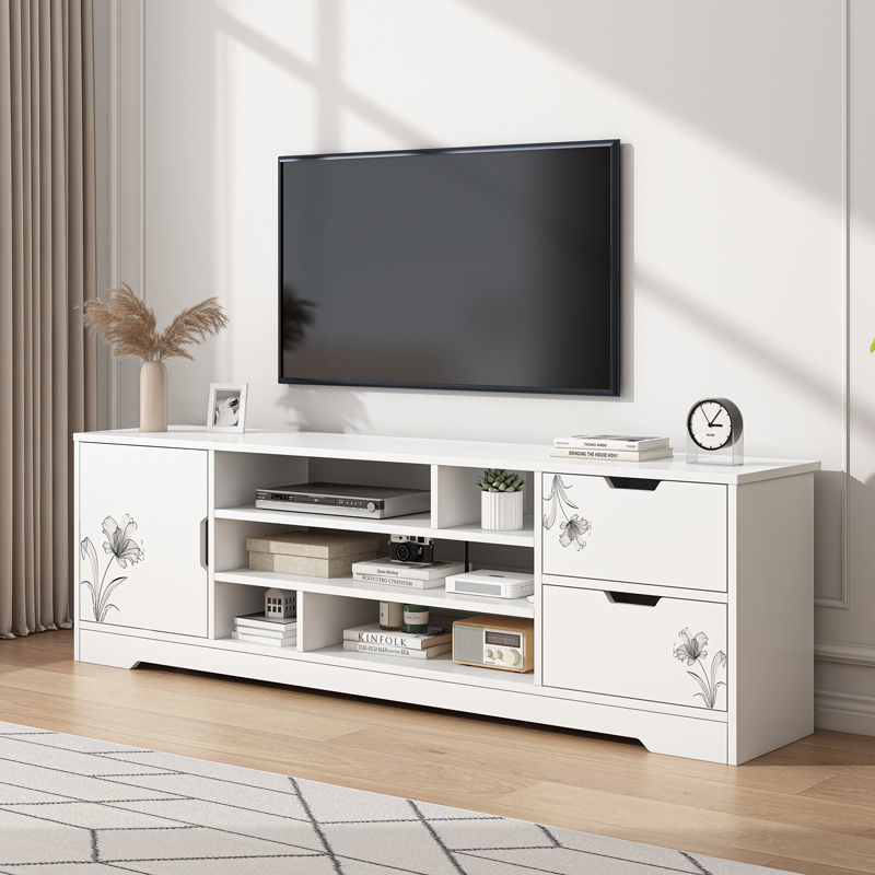 テレビキャビネット現代シンプル家庭用リビングルーム寝室テレビキャビネット高キャビネット新型簡易小戸型収納キャビネット|undefined