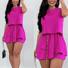 M 44857 Women's Sleeves Mini Romper �o���B�wѝȹ ���l