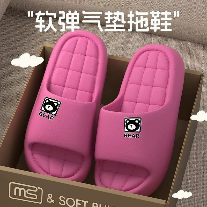 Милые летние тапочки, нескользящая обувь, платформа-сланец