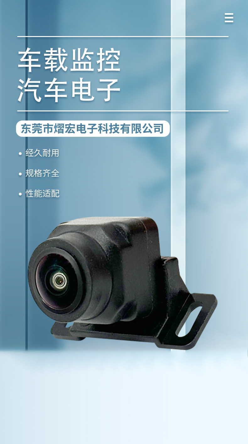Universal 360° Panoramic Head HD Backup Camera Starlight Night Vision AHD Front/Rear View