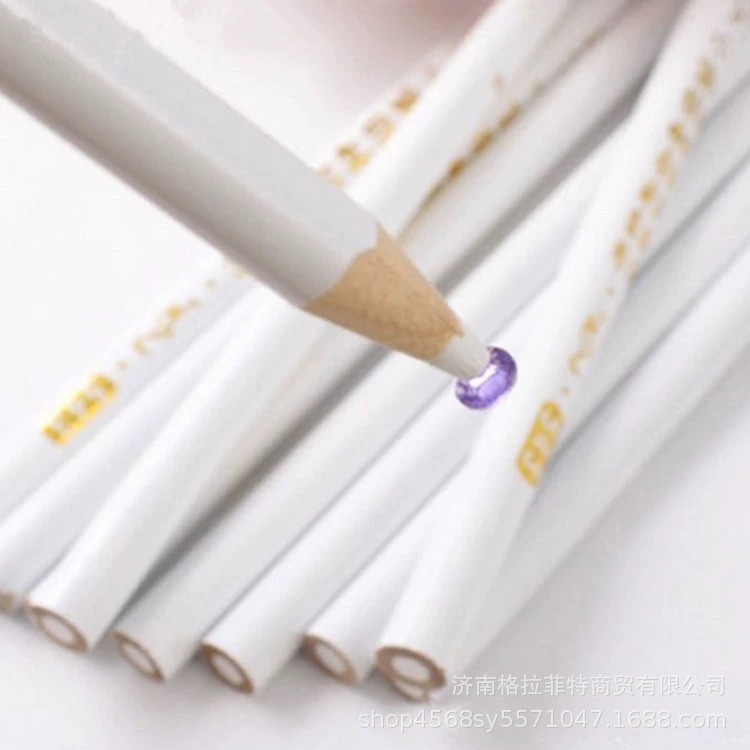 长支美甲工具笔木杆铅笔点钻笔 美甲点钻蜡笔手机美容贴钻DIY用品
