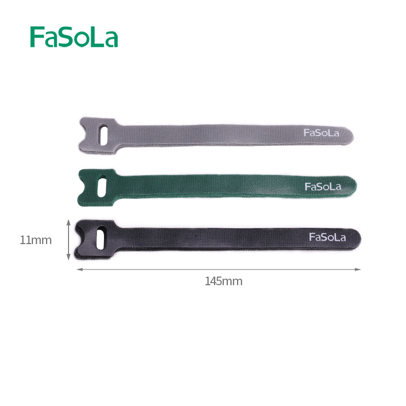 FaSoLa back-to-back Velcro cable tie ordenador acabado auto-adhesivo del centro de datos del cable hebilla vinculante