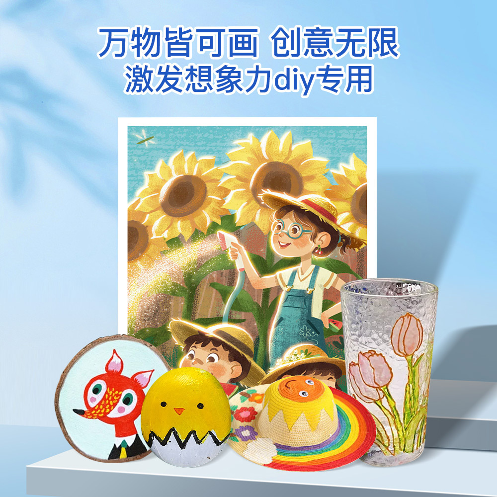 Marcador de acrílico impermeable para niños pintura lavable pincel de acuarela pincel de marca de color set al por mayor