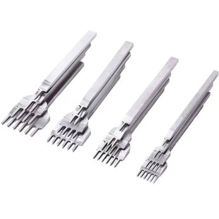 Xinghui White Steel Diamond Chop DIY Leather Tool Leather Oblique Flat Chop Diamond Chop Set Hand-Sewn Leather Art Carving Set