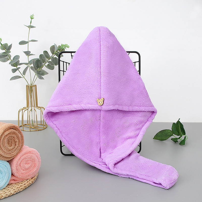 Princesa gorro de secado de cabello súper absorbente bolso de mujer pañuelo de cabeza Pelo Largo gorro de ducha champú de secado rápido Toalla de secado de cabello engrosada Toalla de pelo