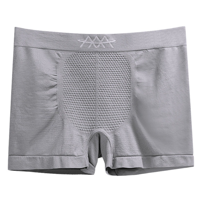 Embalaje independiente 5D Magic pantalones magnéticos ropa interior de cintura media para hombres ropa interior elástica de panal sin costuras transpirable que absorbe el sudor boxeadores