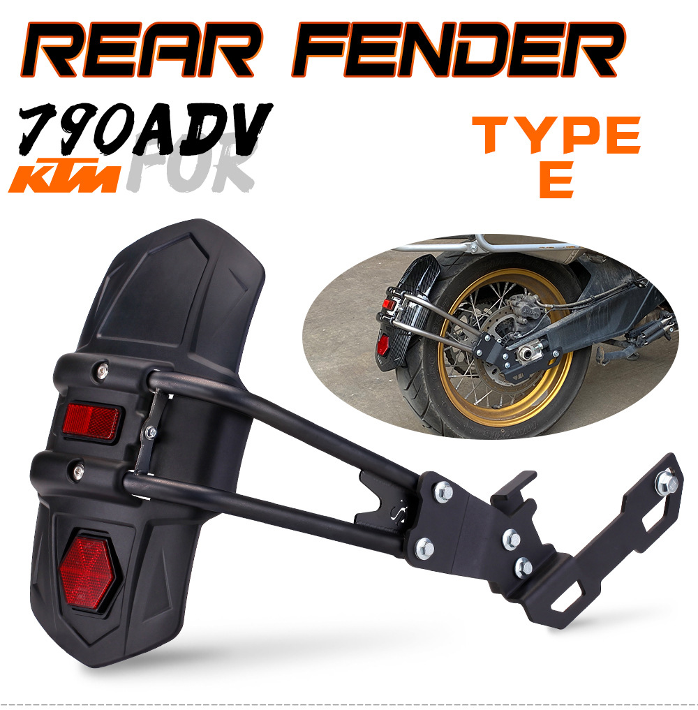 Suitable for Dongfeng 800Mt Duke790Adv Motorcycle Modified Rear Wheel Fender with Reflector