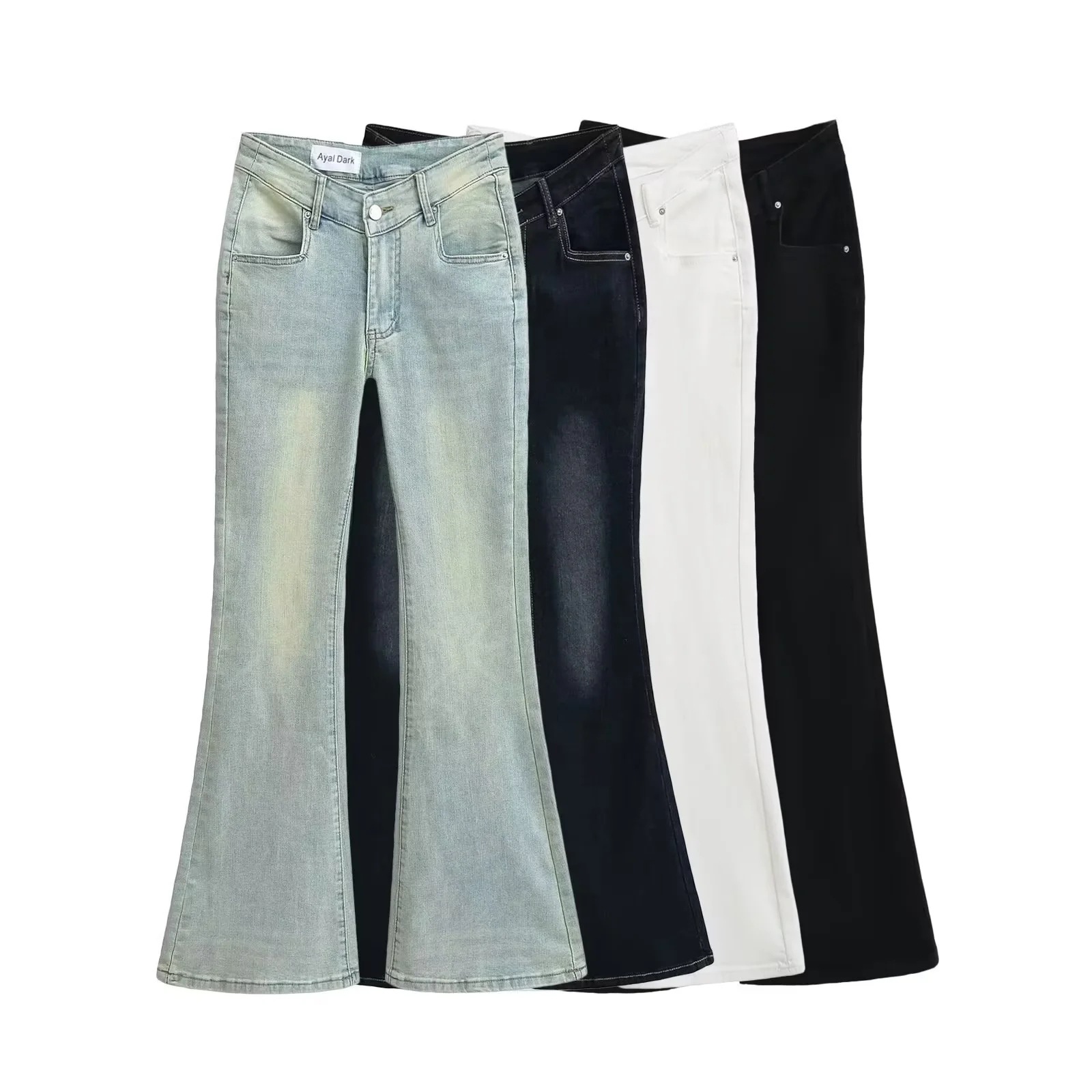 Brand sexy retro elastic jeans