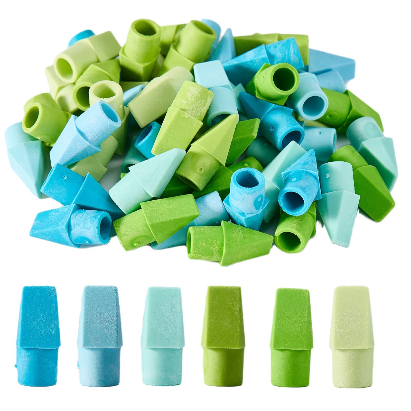 cubierta de lápiz borradora cabeza de bala tapa de lápiz para estudiantes portátil lápiz común cubierta de goma desmontable