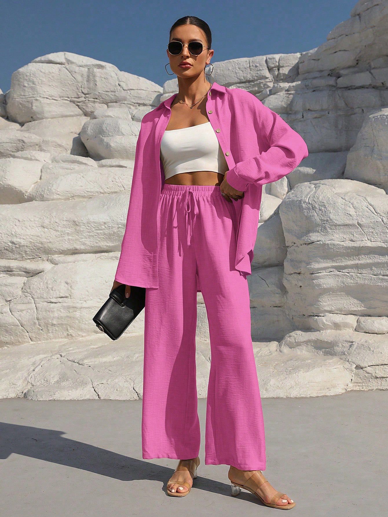 Elegant Two-piece Long-sleeve Cardigan Set For Women Plus Size_voghion.com