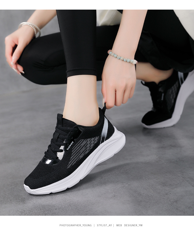 Women's Breathable Mesh Running Shoes Lightweight Shock Absorbing_voghion.com