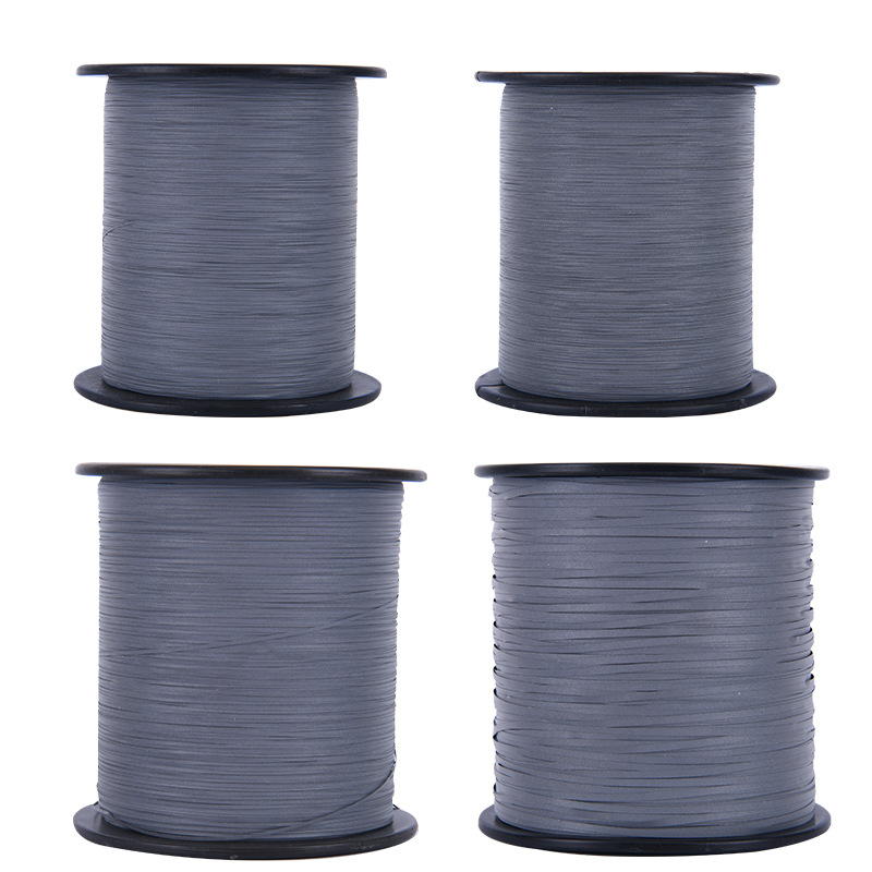 现货供应0.25MM反光膜丝 0.37MM反光布丝 可编织针织织带反光材料