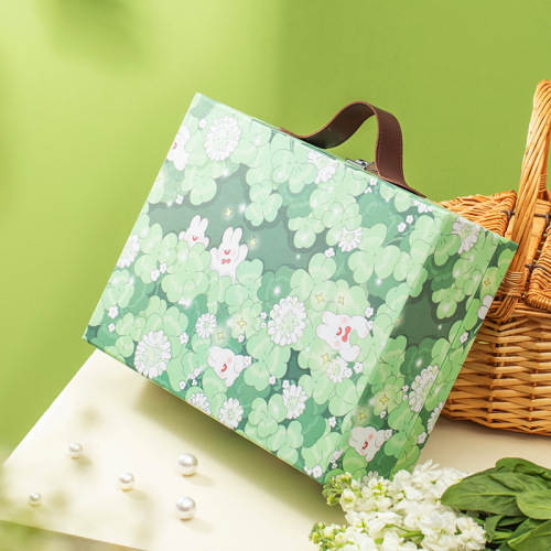 Japanese-style Korean cartoon flip-top carry-on suitcase for babies' first birthday gift set packaging gift box empty box