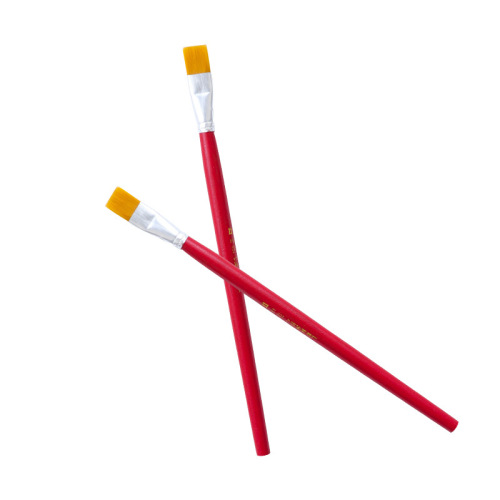 Manufacturer wholesale art oil paint brushes painting tools No. 1234567890 red rod nylon brush oil paint brush