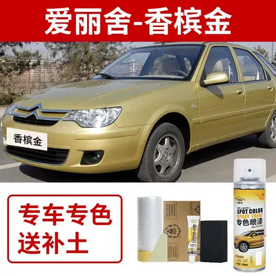 Avtomobil boya qələmləri — Paint Pearl White Elysée Car - aisheli-champagne-gold