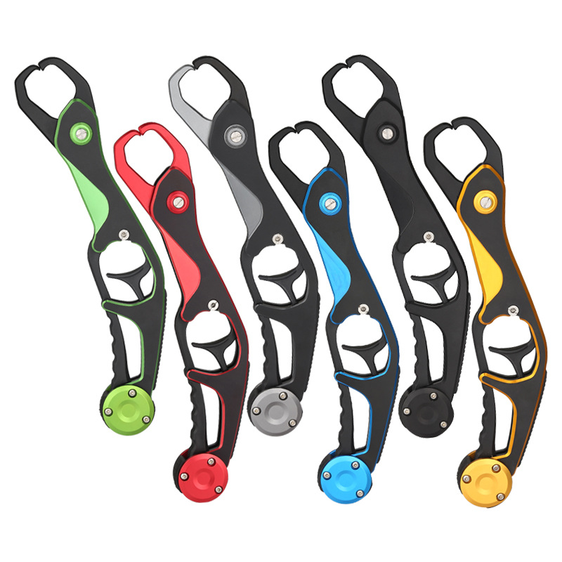 TUNALA aleación de aluminio de estilo japonés que no funciona con el dispositivo de control de peces no duele alicates de control de pesca de pistola Luya artes de pesca en stock