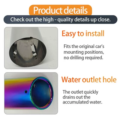 Diameter of 7.5cm, 13 Model Imported | Exhaust pipe