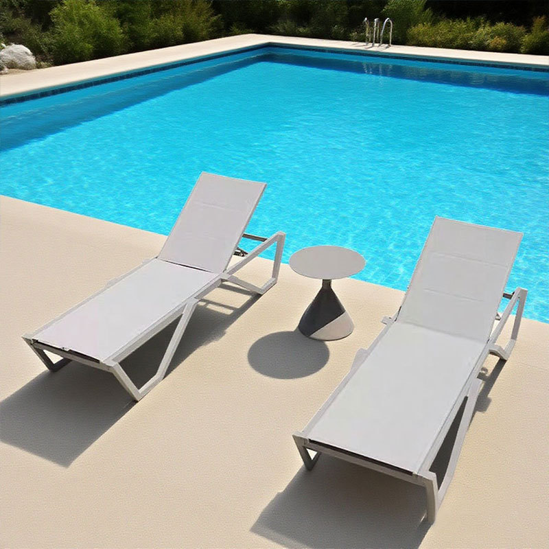 Piscina al aire libre Hotel Residencial piscina ocio sillón impermeable patio al aire libre frente al mar silla de playa al por mayor