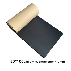 50*100cm black cotton soundproofing cotton, car sound-absorbing cotton, sound-absorbing cotton material with adhesive backing, cross-border customization