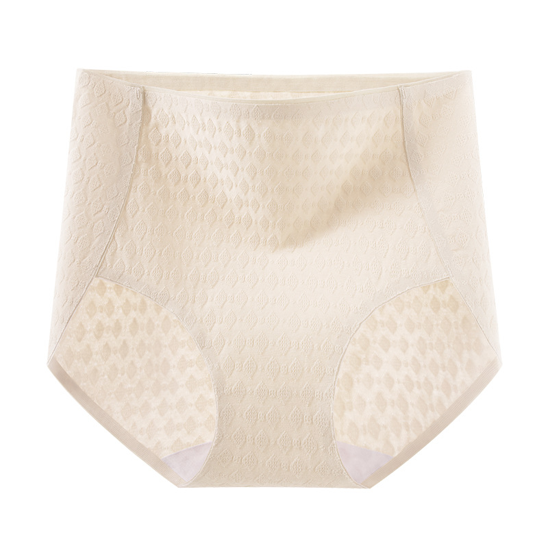 Algodón sin costuras 7A entrepierna de algodón antibacteriano 2024 nuevo estilo sexy talla grande cintura alta abdomen ropa interior de mujer cómoda agradable para la piel